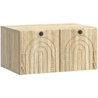 vidaXL Wandmontage TV-kast Sonoma Eiken 59,5 x 41 x 30 cm Bewerkt hout