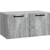 vidaXL Wandmontage TV-kast Grijs sonoma 59,5 x 31 x 30 cm Bewerkt hout