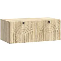 vidaXL Wandmontage TV-kast Sonoma Eiken 78,5 x 41 x 30 cm Bewerkt hout