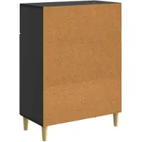 vidaXL Dressoir met lade Zwart 66 x 34,5 x 90 cm Bewerkt hout