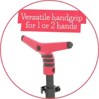 Chillafish Skateboard en Step 2-in-1 - Kinderstep omvormbaar naar Skateboard - Coraal Roze - Jongens en meisjes 3 jaar en ouder - Verstelbaar stuur - Model Skatieskootie 2