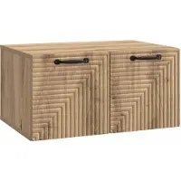 vidaXL Wandmontage TV-kast 59,5 x 41 x 30 cm Artisanaal eiken