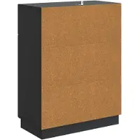 vidaXL Dressoir met lade Zwart 66 x 34,5 x 87 cm Bewerkt hout