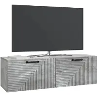 vidaXL Wandmontage TV-kast Betongrijs 98 x 31 x 30 cm Bewerkt hout