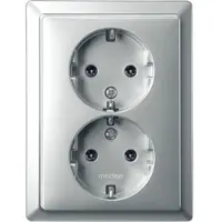 Schneider Electric Schneider Inbouwstopcontact D-life Met Aarde (randaarde) 2-polig Grijs Ip20