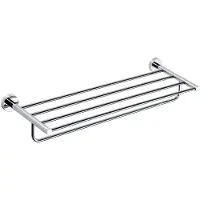 Sapho X-Round E handdoekenrek met handdoekstang 60cm, chroom