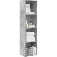 vidaXL Boekenkast 40x30x152 cm bewerkt hout betongrijs