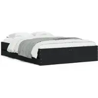 vidaXL Bedframe met lades bewerkt hout bruin eikenkleur 120x190 cm