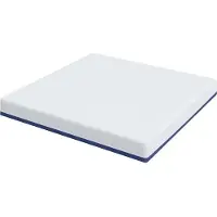 vidaXL Matras Wit en Blauw 200 x 200 cm Jacquard stof