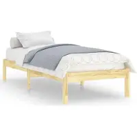 vidaXL Bedframe massief grenenhout 90x200 cm
