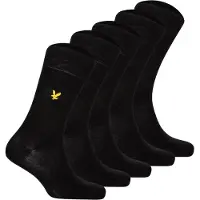 Lyle & Scott Core set van 5 sokken in zwart
