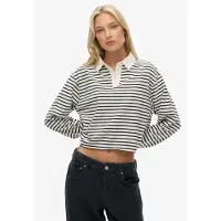 Superdry Oversized shirt 'Athletic Essentials' ecru / marine