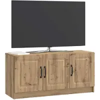 vidaXL TV Kast 99 x 34,5 x 47 cm Artisanaal eiken Bewerkt hout