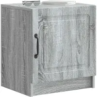 vidaXL Nachtkastje 2 st Grijs sonoma 43 x 34,5 x 47 cm Bewerkt hout