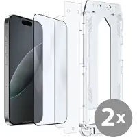 Just in Case screenprotector geschikt voor iPhone 17 Pro Max / 16 Pro Max - Screenprotector met Applicator - 2 Stuks