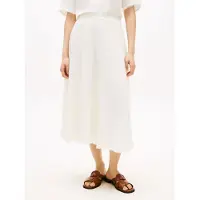 Tommy Hilfiger Midi-rok van puur linnen