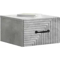 vidaXL Muurbevestigde Nachttafel 2 st Betongrijs 34,5 x 33 x 20 cm
