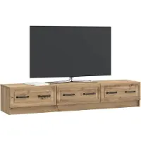 vidaXL TV Kast 147 x 34,5 x 27 cm Artisanaal eiken Bewerkt hout