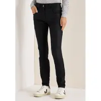 Cecil Dames Broek in lederlook - Zwart - 36