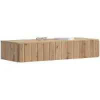 vidaXL Wandgemonteerde Zijtafel 87,5 x 34,5 x 17 cm Bewerkt hout