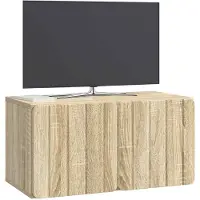 vidaXL Wandmontage TV-kast 59,5 x 31 x 30 cm Sonoma Eiken Bewerkt hout