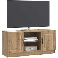 vidaXL TV Kast 102 x 34,5 x 47 cm Artisanaal eiken Bewerkt hout