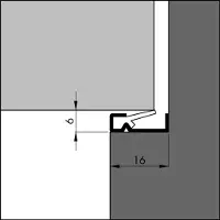 Ivana inbouwtochtprofiel AR G4 acryl (3mtr)