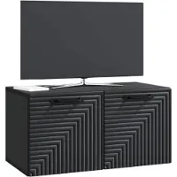 vidaXL Wandmontage TV-kast Zwart 59,5 x 31 x 30 cm Bewerkt hout