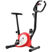 vidaXL Hometrainer met bandweerstand rood