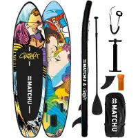 Matchu Sports Sup Board BustArt - Blauw, Rood, Oranje, Groen, Geel, Bruin - 320 - 81 - 15 cm - 15cm UV printing wire drawing material