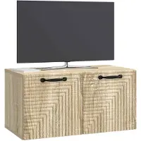 vidaXL Wandmontage TV-kast Sonoma Eiken 59,5 x 31 x 30 cm Bewerkt hout