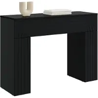 vidaXL Salontafel Zwart 102 x 35 x 75 cm Bewerkt hout