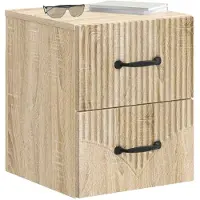 vidaXL Muurbevestigde Nachttafel Sonoma Eiken 34,5 x 33 x 40 cm