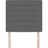 vidaXL Hoofdbord Donkergrijs 80 cm Stof