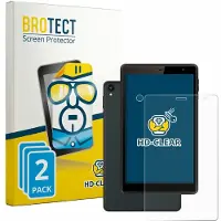 BROTECT - Screenprotector voor Logicom Tab 80 8" (Voor+Camera) - Folie Beschermfolie transparant 2 Stuks