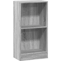 vidaXL Boekenkast 40x24x76 cm bewerkt hout grijs sonoma eikenkleurig