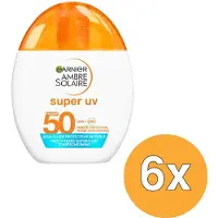 Garnier 6x Ambre Solaire Face Super Uv Water Fluid Spf50+ (6 x 40 ml)