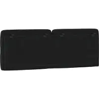 vidaXL Hoofdbordkussen 140 cm fluweel zwart