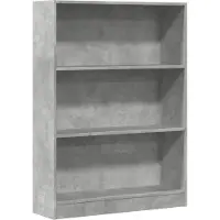 vidaXL Boekenkast 80x24x109 cm bewerkt hout betongrijs