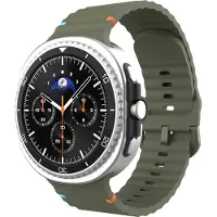 Cazy Horlogebandje geschikt voor Samsung Galaxy Watch Bandje (ActiveFlex) - Smartwatchbandjes - Universeel bandje geschikt voor Samsung Galaxy Watch 8 / Watch 8 Classic - Khaki