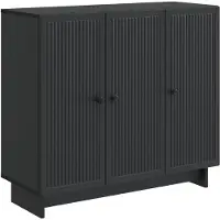 vidaXL Dressoir Zwart 89 x 34,5 x 80 cm Bewerkt hout