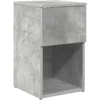 vidaXL Bedkast Betongrijs 29 x 31,5 x 49 cm Bewerkt hout