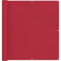 vidaXL Balkonscherm 110 x 700 cm Oxford Stof Rechthoekig Rood