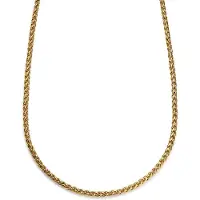 Lucleon Essentials | 5 mm Goudkleurige Ketting met Tarweschakels