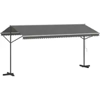 Syfax Vrijstaande luifel Grijs 5 x 3 m Polyester
