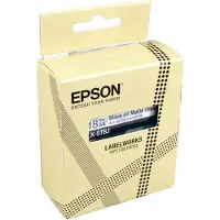 Epson LK-5TBJ matte tape zwart op transparant 18 mm (origineel)