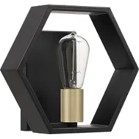 QUOIZEL LED Wandlamp Bismarck | 1X E27 Max 60W | Earth Black
