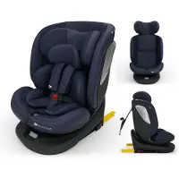 Kinderkraft I-GROW 2 PLUS Autostoel – 40-150 cm i-Size – Met Isofix – Groep 0/1/2/3 – Tot 12 Jaar – Blauw