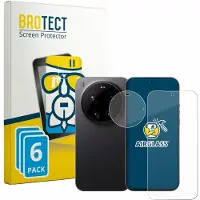 BROTECT Screenprotector 6 Stuks voor Xiaomi 17 Ultra (Voor+Camera) Beschermglas transparant