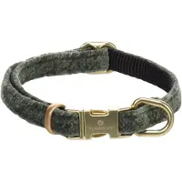 Flamingo - Hond Halsband Saba Groen XS 20-35cm 10mm